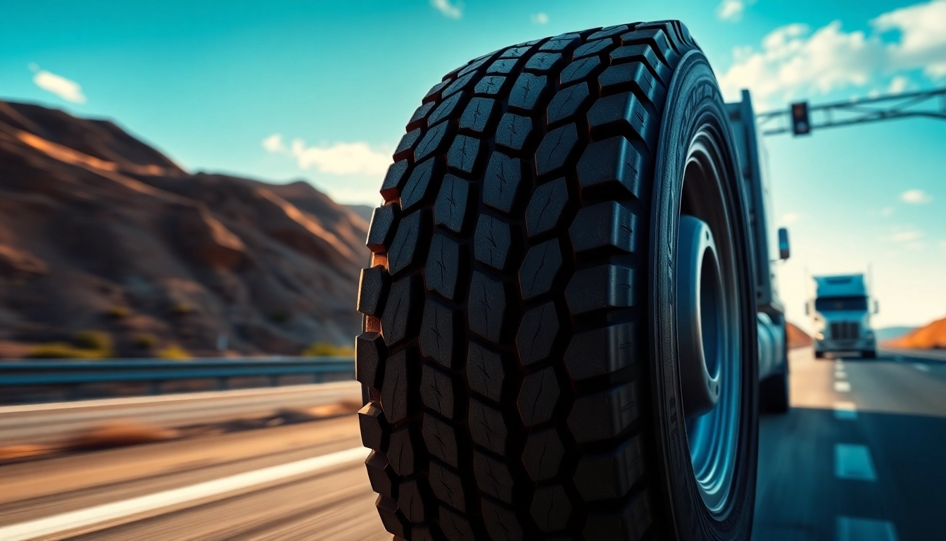 RR99 all-position tire showcasing its rugged durability in mixed highway and off-road settings.