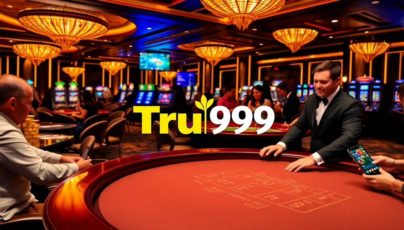 ผู้เล่นเพลิดเพลินกับความตื่นเต้นที่คาสิโน Tru99 ด้วยบรรยากาศการเล่นเกมที่หรูหรา