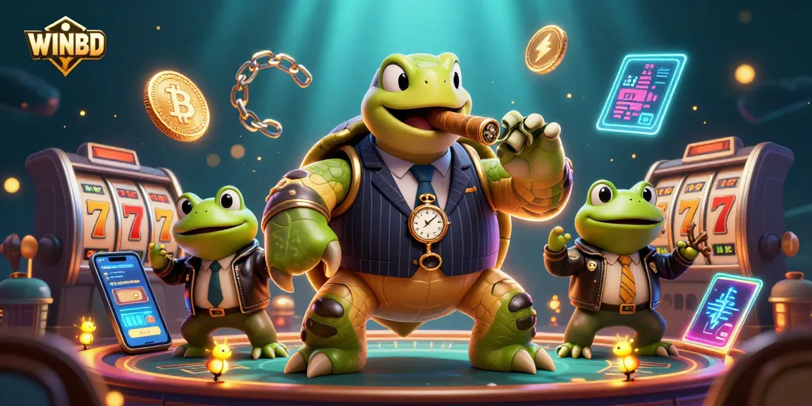 Experience the thrill of WINBD with vibrant casino characters and dynamic gaming elements in action.