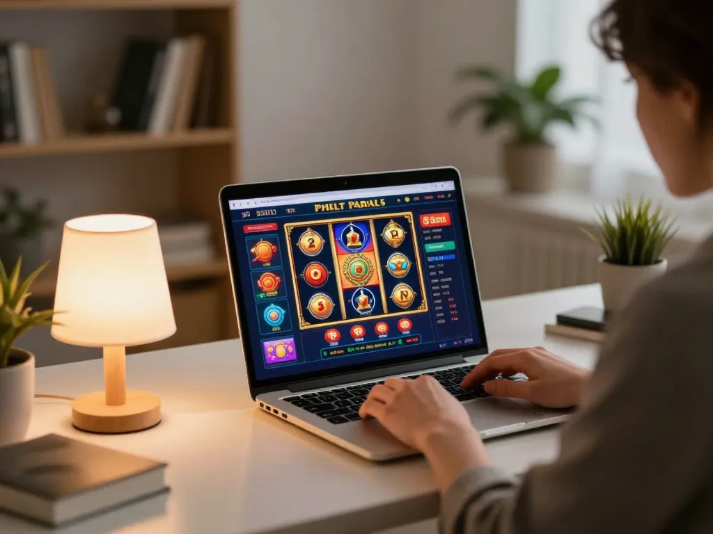 Experience thrilling gameplay at G28's online casino interface on a stylish laptop