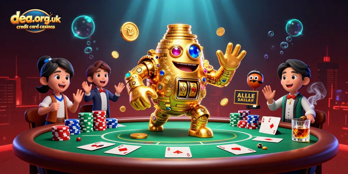 Spin the reels at dea.org.uk credit card casinos, featuring vibrant gaming elements and interactive slots.