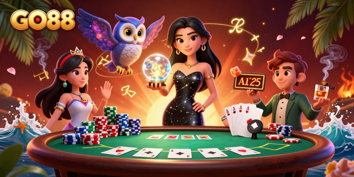 Experience thrilling games at GO88 with captivating visuals and high-stakes poker action.