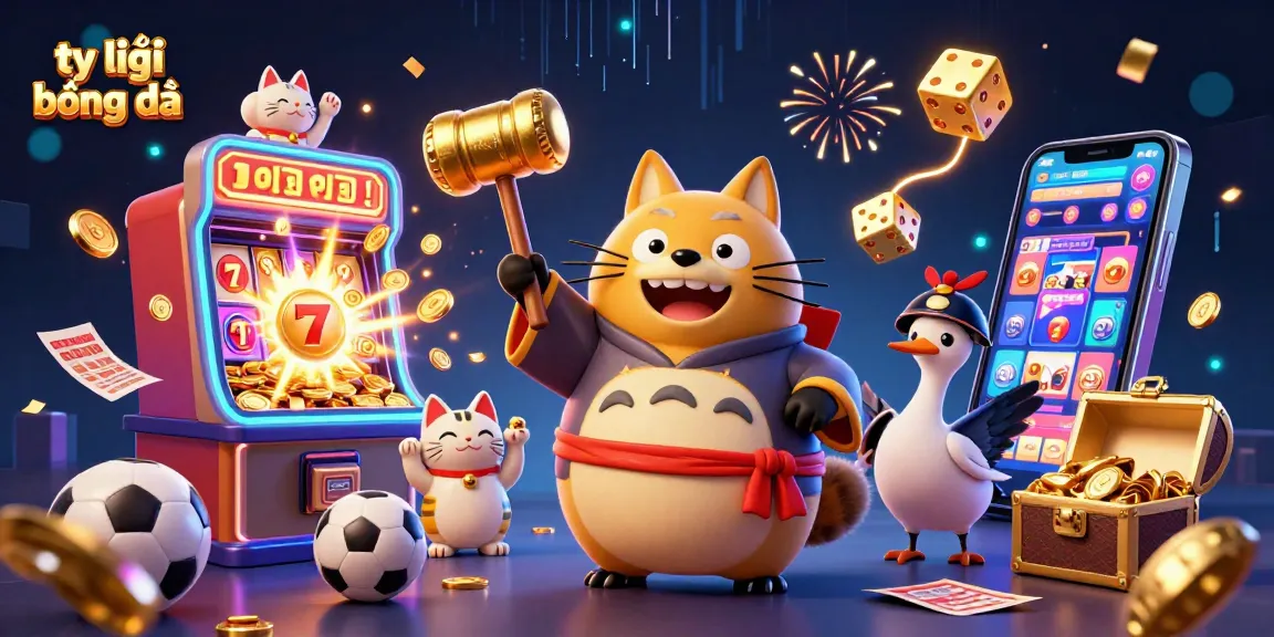 Engage with tỷ lệ bóng đá through a vibrant sports betting scene featuring cheerful characters.