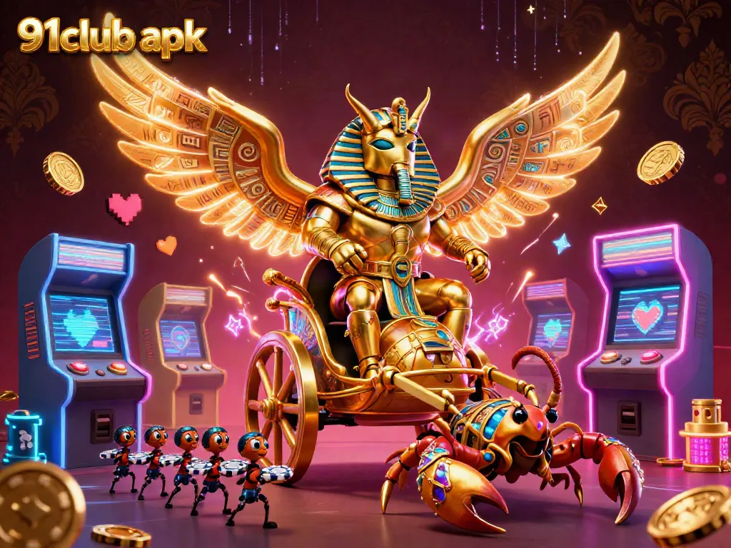 Engage with the vibrant 91club apk world featuring excited characters and dynamic gaming elements.