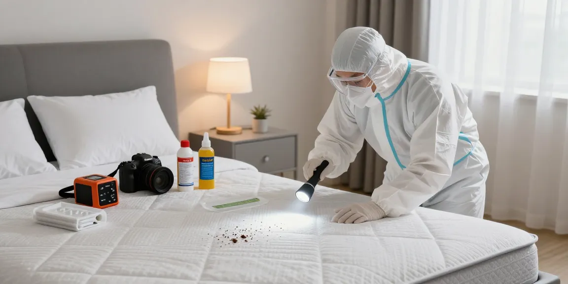 Effective bed bug treatment in a residential setting by a technician in protective gear ensuring safe pest control.