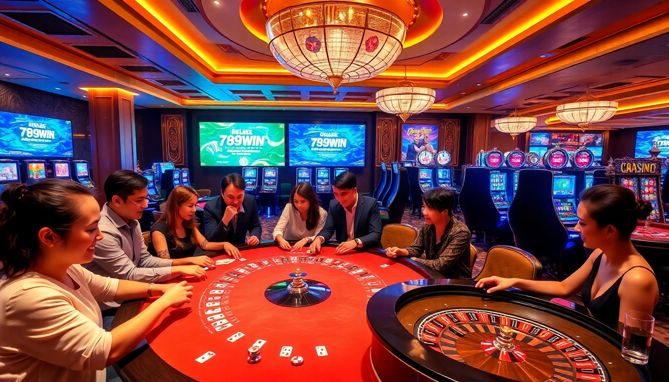 Experience thrilling gameplay at 789win vip with players enjoying various casino games.