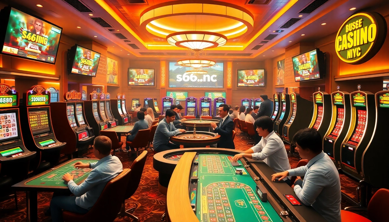 Engaging online casino scene at s666.nyc with excited players and dynamic gaming.