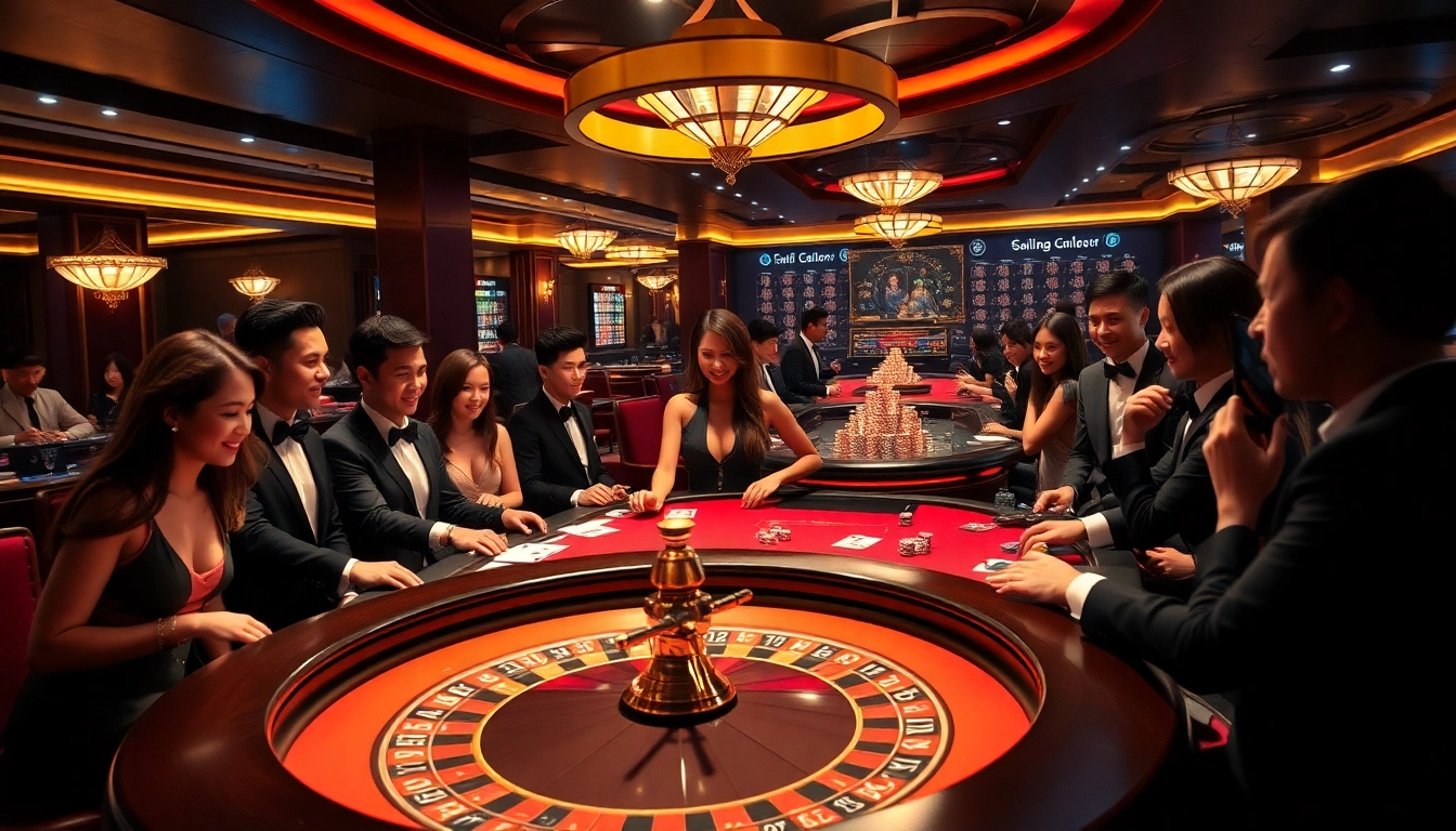 Experience high-stakes thrill at fun88 trang chủ with players enjoying exciting casino games.