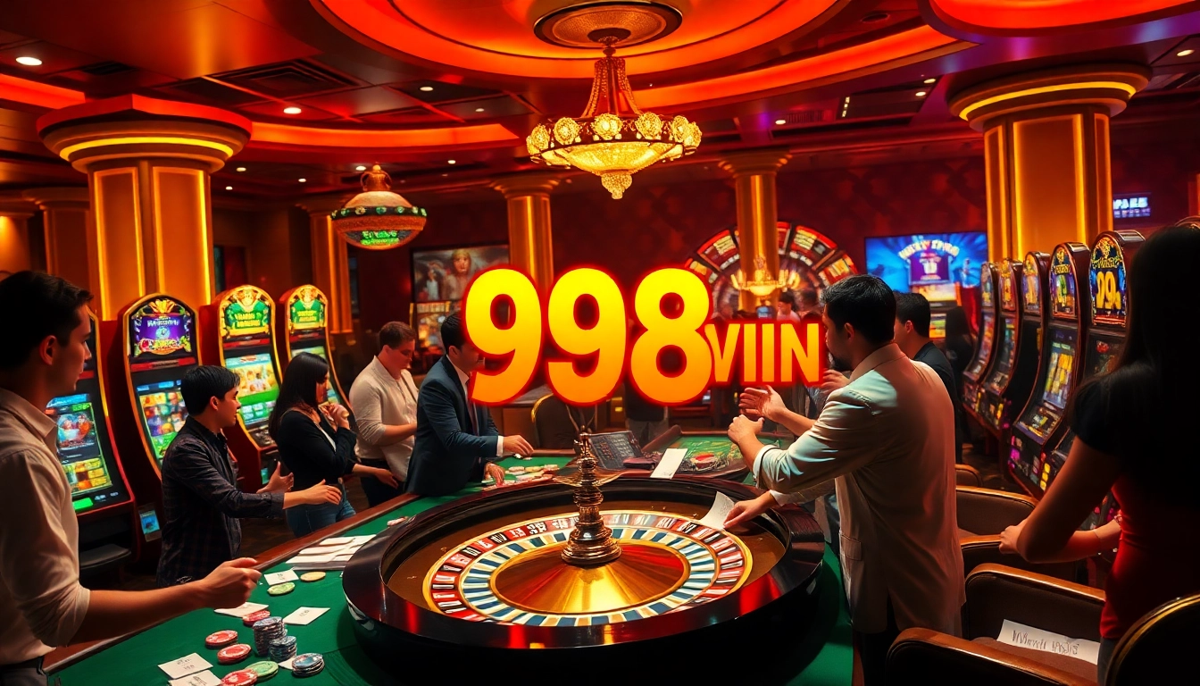 Experience the excitement of winning at 98 win casino with vibrant gambling elements.