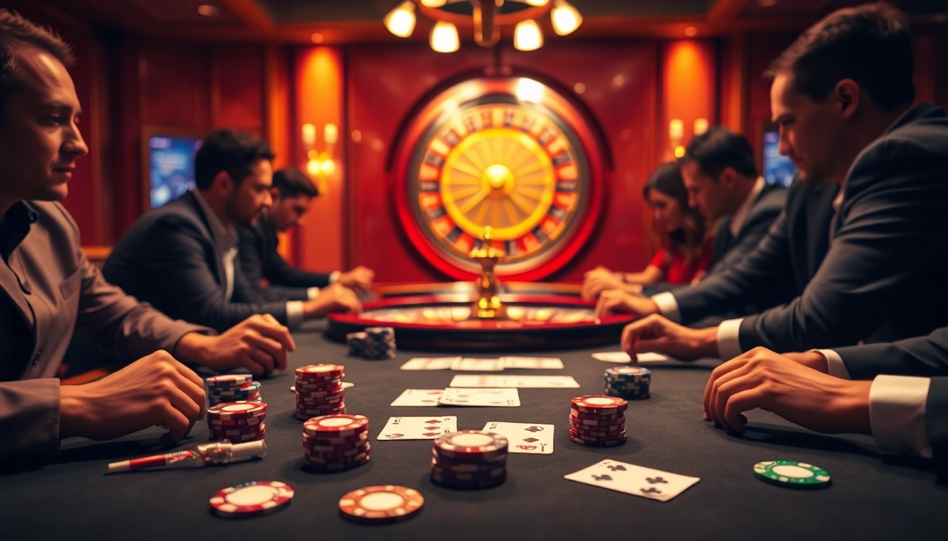 Join the thrilling poker game at AX88 WIN with luxurious chips and cards ready for action.