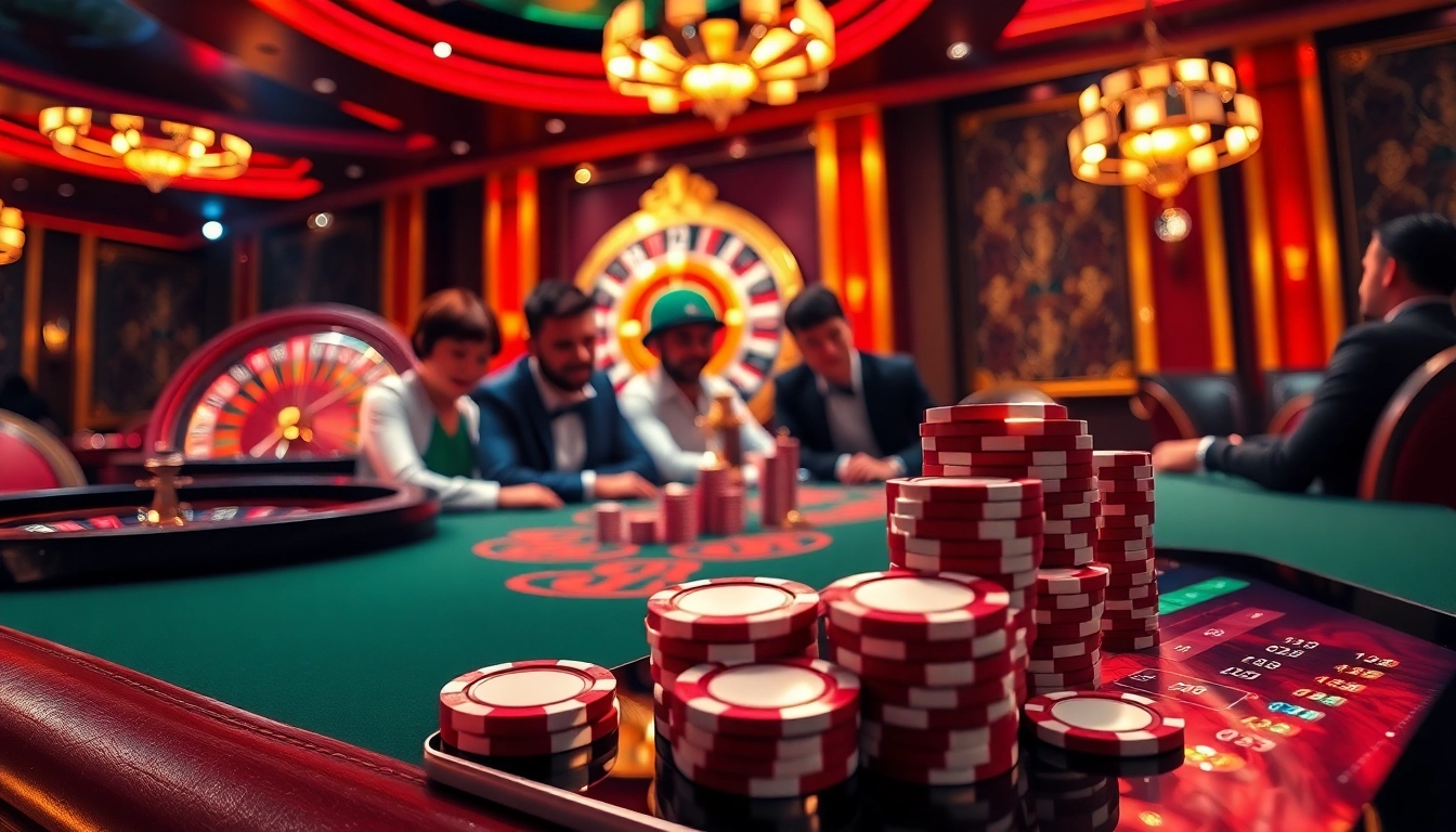 Experience exciting casino action at https://luongsontv5.com/ with vibrant poker tables and roulette.