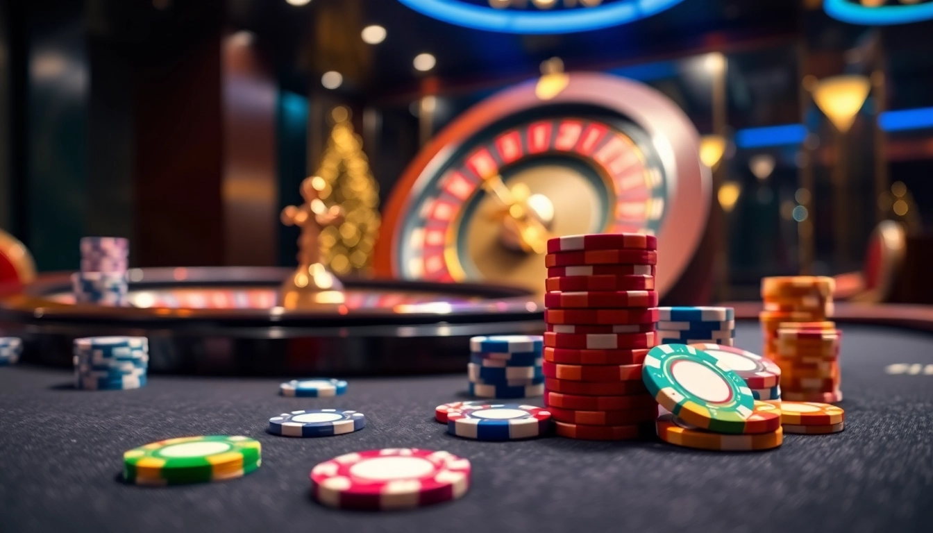 S8 players enjoying exciting games at a luxurious casino table with vibrant poker chips.